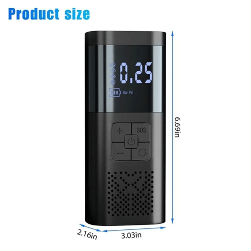 منفاخ إطارات كهربائي لا سلكي محمول