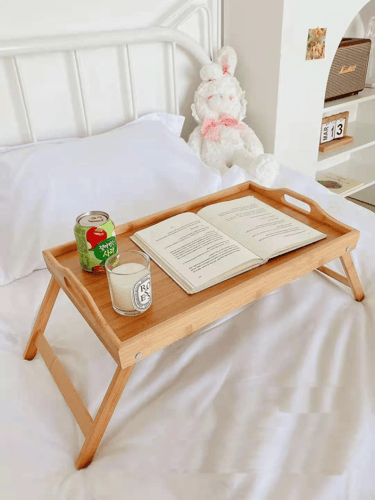 طاولة إفطار خشبية قابلة للطي