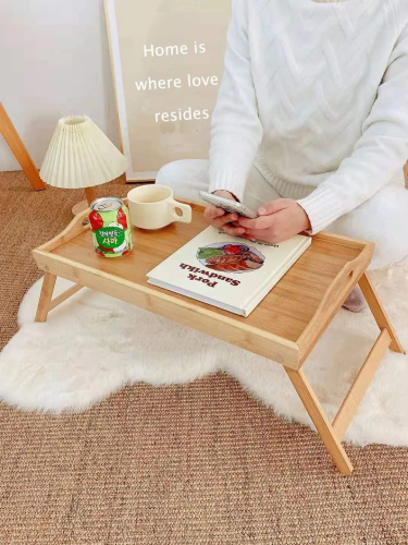 طاولة إفطار خشبية قابلة للطي