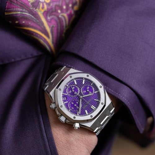 ساعة اوديمار بياجيه سيلڤر مينا بنفسجي ماستر كواليت...