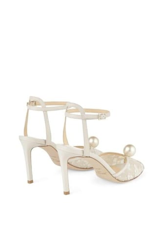 حذاء نسائي كعب جيمي شو ابيض من Jimmy Choo