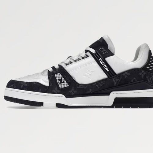 حذاء لويس ڤيتون رجالي ابيض ف اسود من LV