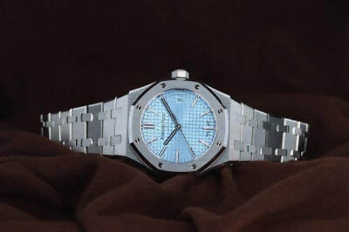 ساعة اوديمار بياجيه سيلڤر مينا ازرق سماوي ماستر كو...