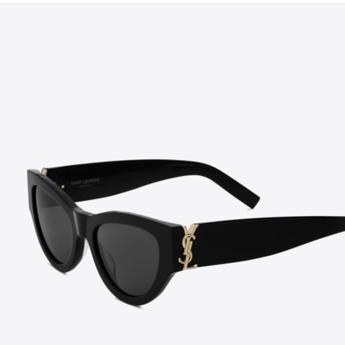 نظاره سا ايف سان لوران اسود ذهبي