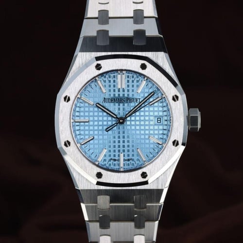 ساعة اوديمار بياجيه سيلڤر مينا ازرق سماوي ماستر كو...