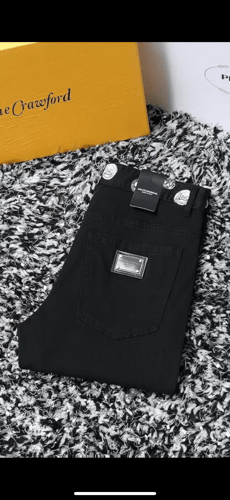 بنطلون جينز اسود دولتشي غابانا - سترتش منD&G