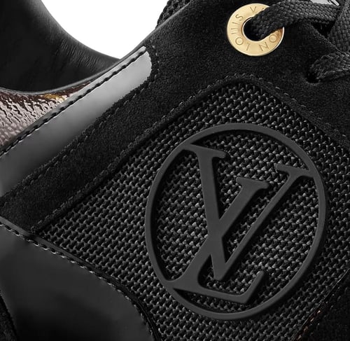 حذاء-لويس فيتون أسود وبني