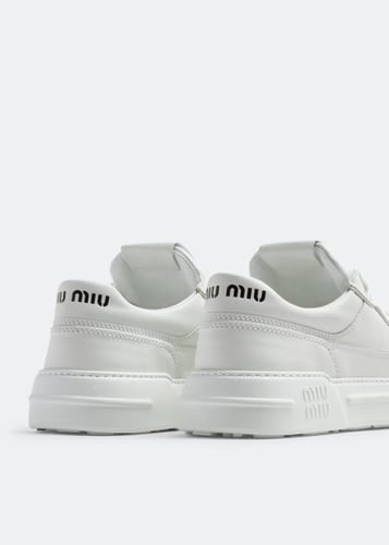 حذاء ميو ميو miu miu ماستر ابيض