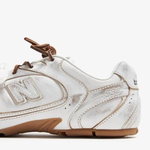 حذاء نسائي ميو ميو نيو بلانس ابيض بيج من NEWBALANC...