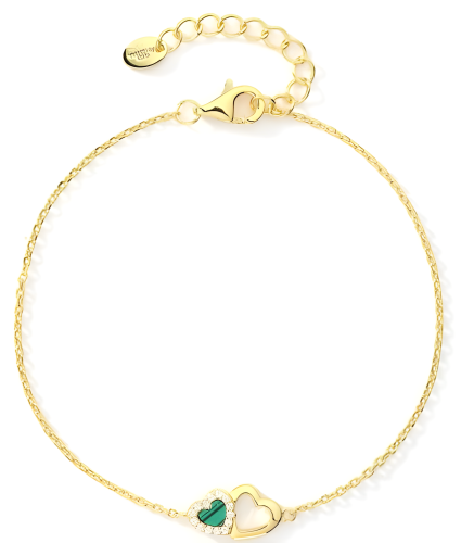 اسوارة فضة بأحجار زركون أخضر عيار 925K