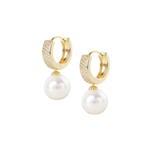 حلق فضة بأحجار زركون شفافه عيار 925K