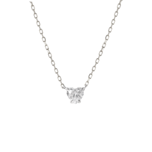 عقد فضة بأحجار زركون شفافه عيار 925K