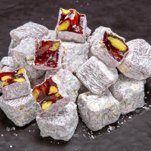 حلقوم الرمان والفستق 1 كيلو