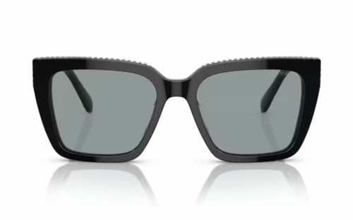 نظارة شمسية سواروفسكي نسائية مربعة بالأسود – SW 60...