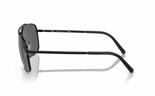 نظارة راي بان للرجال والنساء شمسية مربعة أسود معدن...