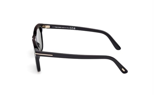 نظارة شمسية توم فورد رجالية مربعة سوداء بعدسات خضر...