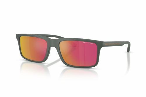 Armani Exchange Square Sunglasses For Men AX 4157SU 8377/6Q Green