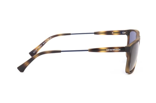 نظارة امبوريو ارماني رجالية شمسية هافانا بعدسات زر...