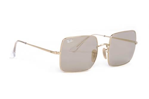 نظارة راي بان سكوير نسائي شمسية مربع ذهبي معدن RB...