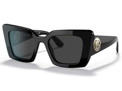 نظارة بربري شمسية نسائية سوداء BE 4344 3001/87 بإط...