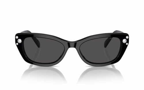 نظارة شمسية سواروفسكي نسائية عين القطة سوداء – SK...