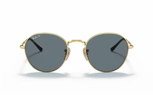 نظارة راي بان رجالي شمسية معدن ذهبي David RB 3582...