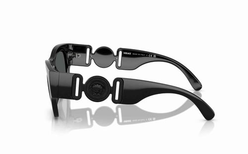 نظارة شمسية فيرزاتشي رجالية مربعة سوداء بعدسات رما...