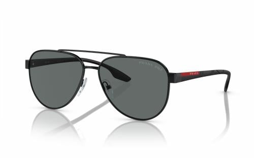 نظارة برادا شمسية رجالية افييتور معدن أسود – PS 54...