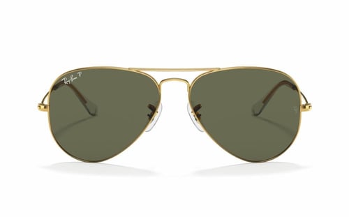 نظارة شمسية راي بان افييتور ذهبي بولورايزد RB 3025...