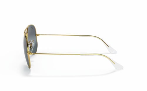 نظارة راي بان شمسية افييتور معدن ذهبي بعدسات زرقاء...