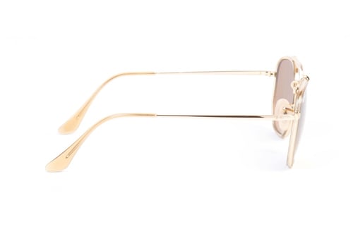 نظارة راي بان للرجال والنساء شمسية سداسية ذهبي معد...