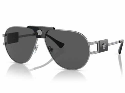 نظارة فرزاتشي رجالي شمسية افييتور رمادي معدن VE 22...