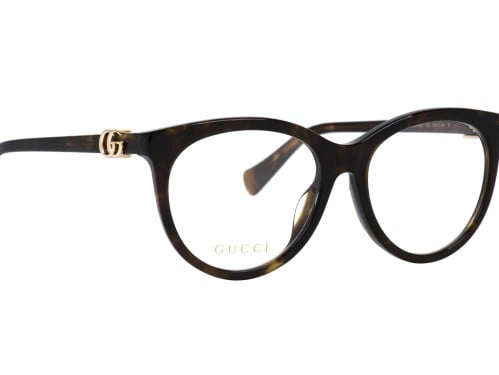 نظارة طبية قوتشي نسائية GG1074OA 002 دائرية هافانا