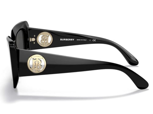 نظارة بربري شمسية نسائية سوداء BE 4344 3001/87 بإط...