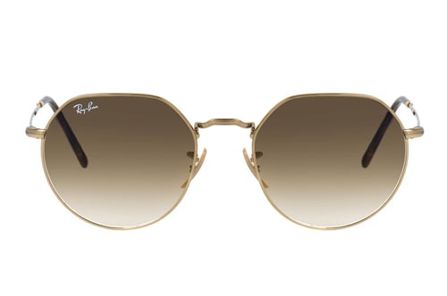نظارة راي بان شمسية معدن ذهبي دائرية Jack RB 3565...
