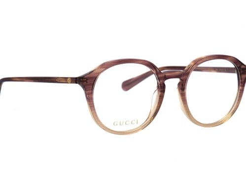 نظارة قوتشي طبية نسائية GG1004O 004 دائرية حمراء