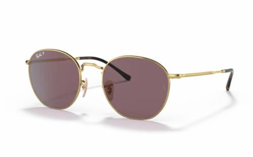 نظارة راي بان شمسية نسائية دائرية معدن بعدسات بنفس...