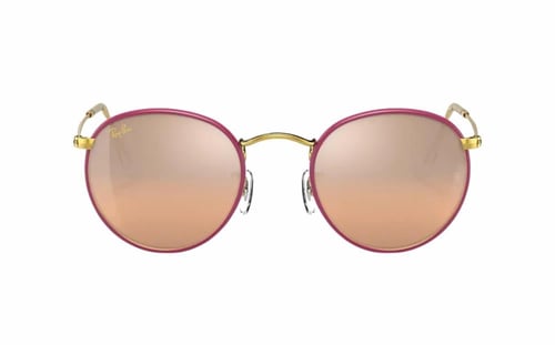 نظارة شمسية راي بان دائرية يونيكس بإطار بنفسجي معد...