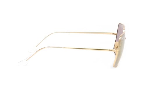 نظارة راي بان سكوير نسائي شمسية مربع ذهبي معدن RB...