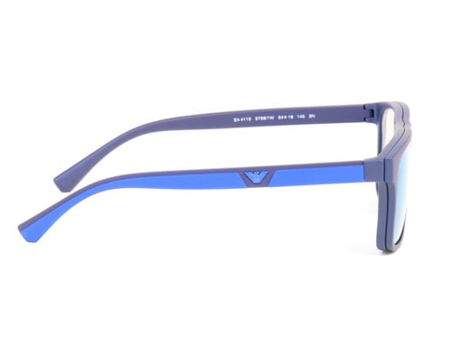 نظارة كليب اون امبوريو ارماني رجالي بإطار أزرق EA...