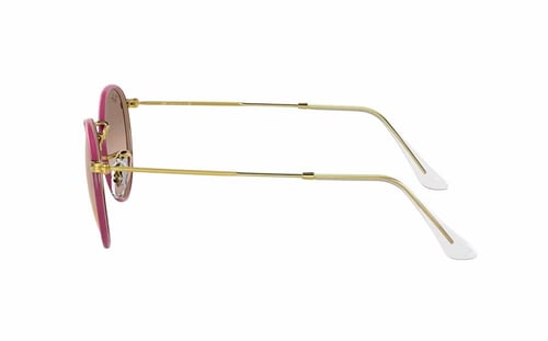 نظارة شمسية راي بان دائرية يونيكس بإطار بنفسجي معد...