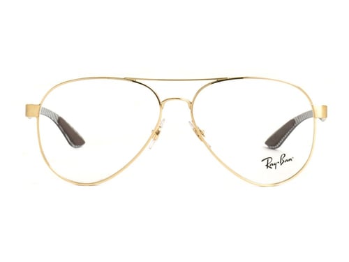 نظارة طبية راي بان رجالية ذهبية RB 8420 2500 بإطار...