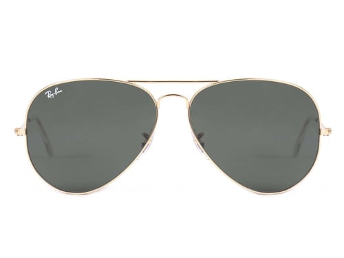 نظارة راي بان شمسية رجالي معدن ذهبي أفييتور RB 302...