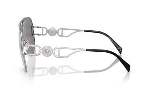 نظارة شمسية فيرزاتشي أفياتور فضي معدن بعدسات فضية...