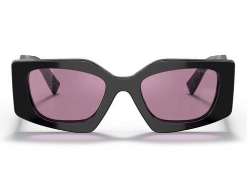 نظارة شمسية برادا نسائية أسود رخامي PR 15Y 1AB-07Q