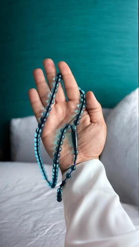 سبحة بكلايت ازرق محيطي تمليكة