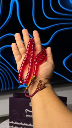 سبحة زعفراني دم غزال كركوشة