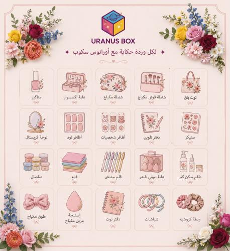 سكوب وردة واكتشف هديتك – اورانوس بوكس