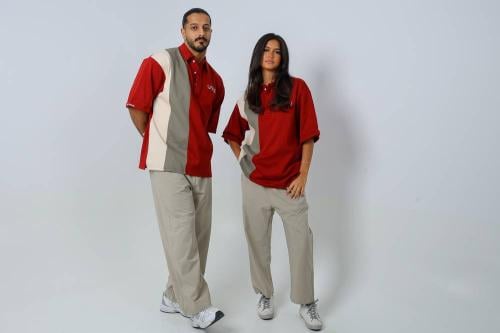 تي شيرت بولينج - أحمر