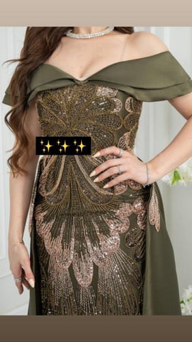 فستان سهره ميكادو مع تُل سهرة